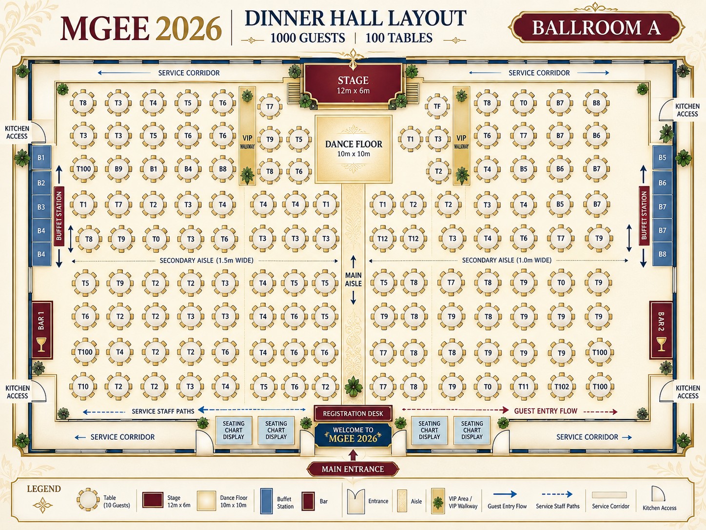 CFS H.O MGEE 2026 dinner table layout plan